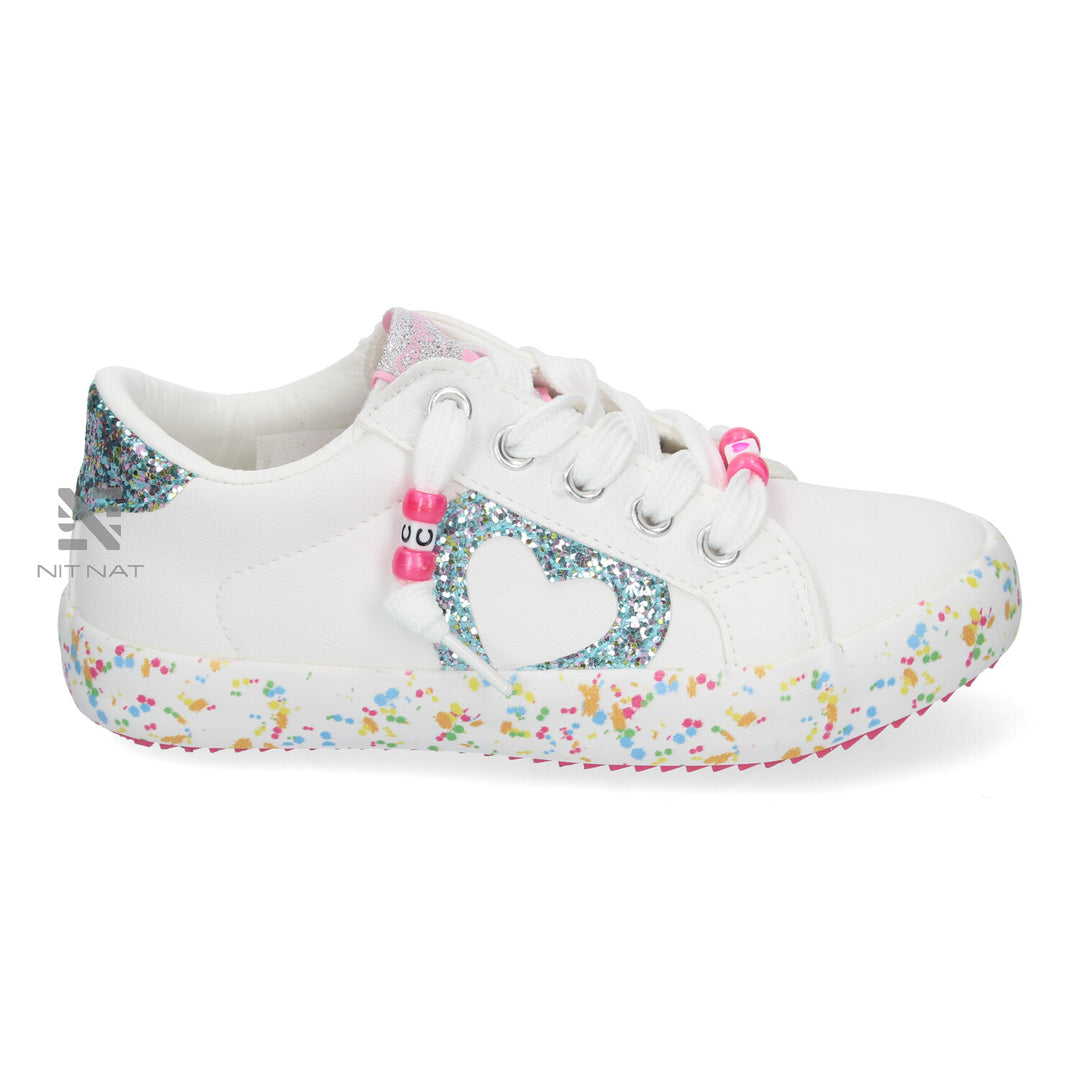 Zapatillas confeti Glitter Blanco