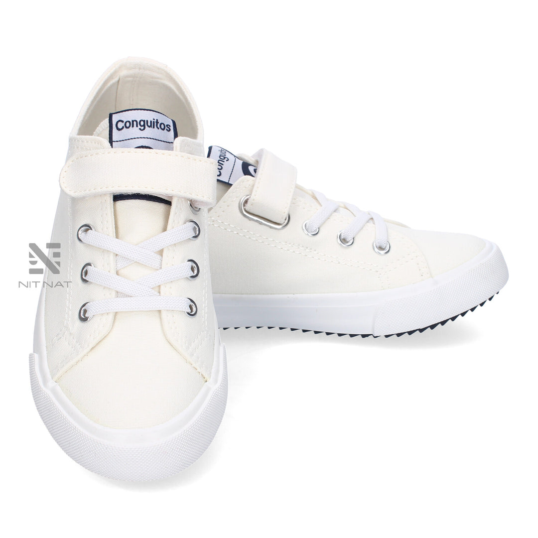 Zapatillas Conguitos Lona Blanco