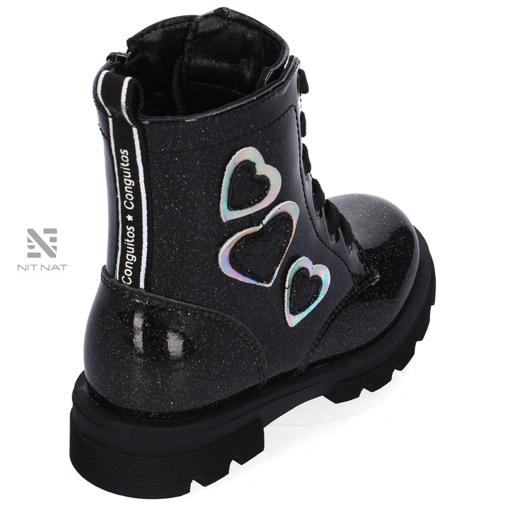 Botas Conguitos Corazones Negras