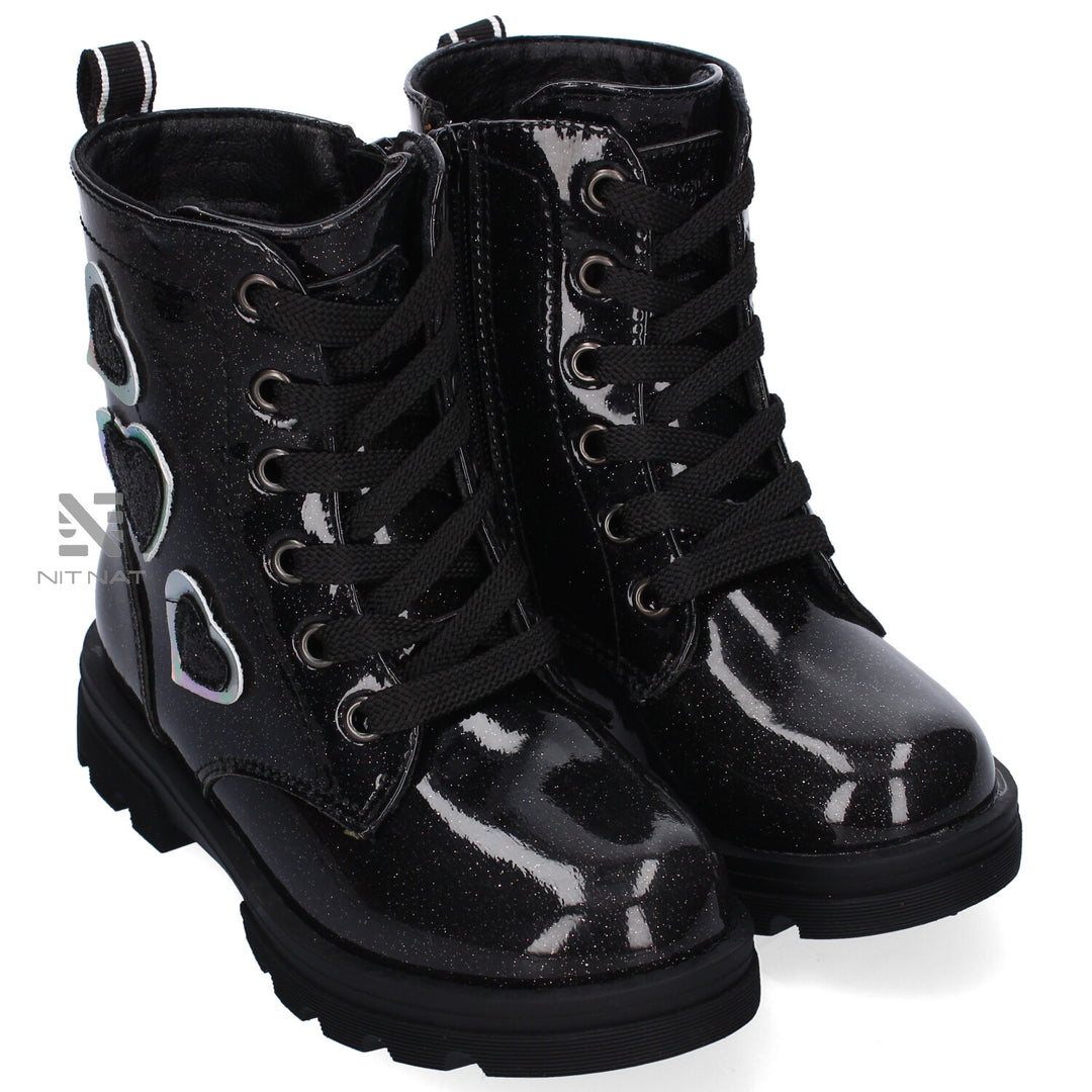 Botas Conguitos Corazones Negras