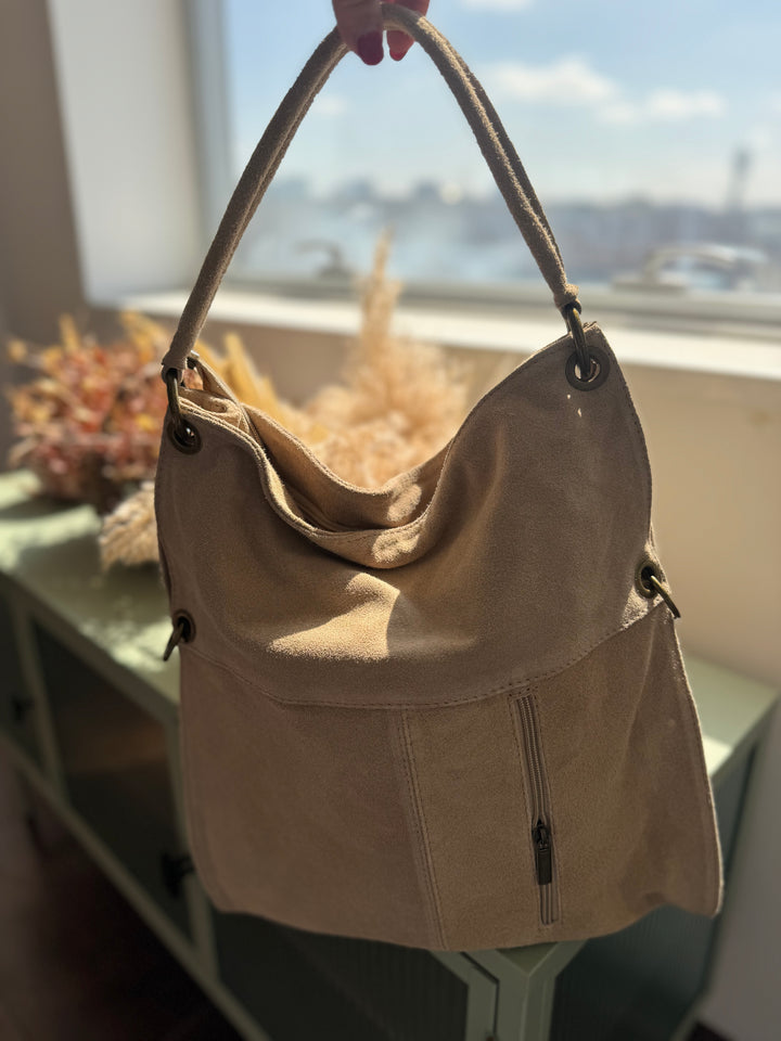 Bolso Bandolera Lewis XL Piel Arena