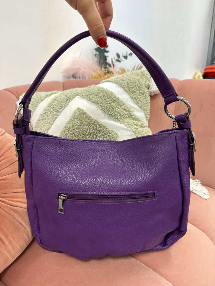 Bolso Piel Lola Morado