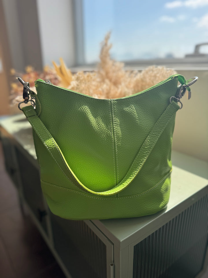 Bolso Piel Dilán Verde lima