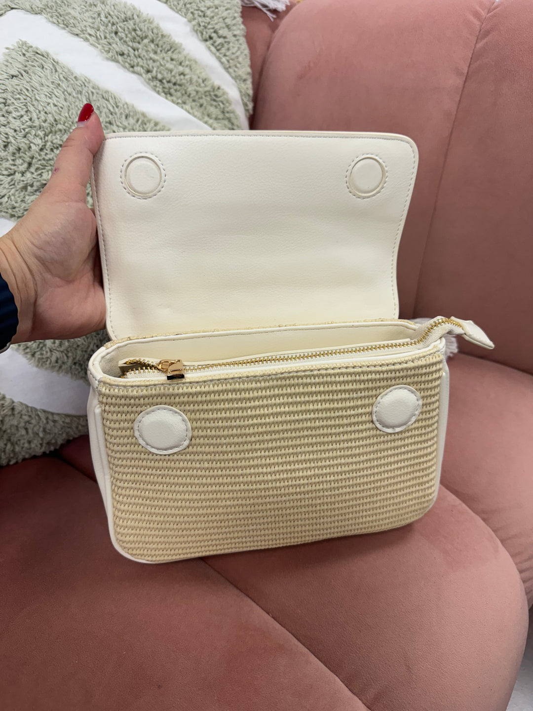 Bolso bandolera Maldivas Blanco