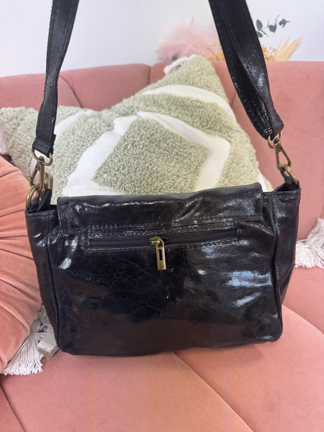 Bolso Piel Denis Negro