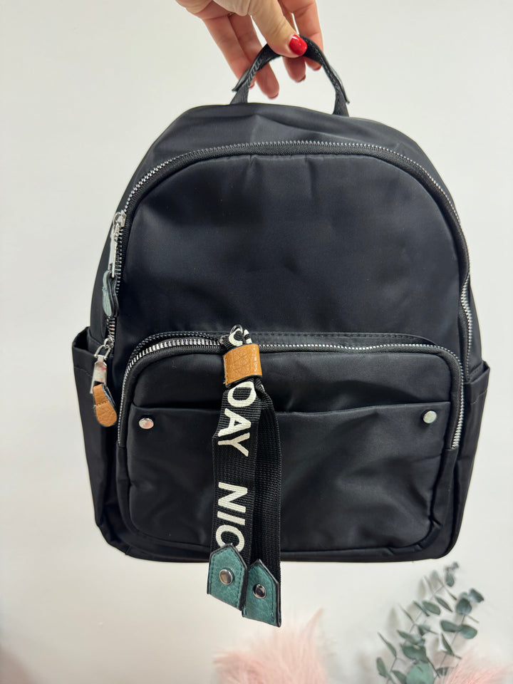 Mochila nylon Polly Negro