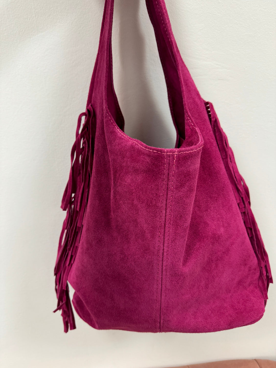 Bolso Saco indy piel Fucsia