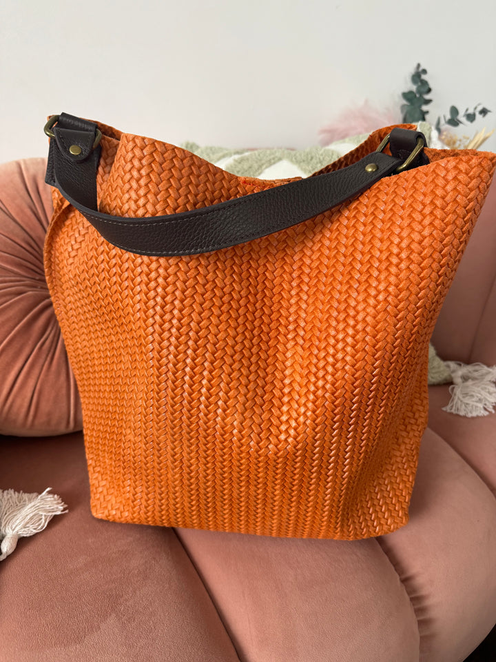 Bolso Piel Summer Naranja