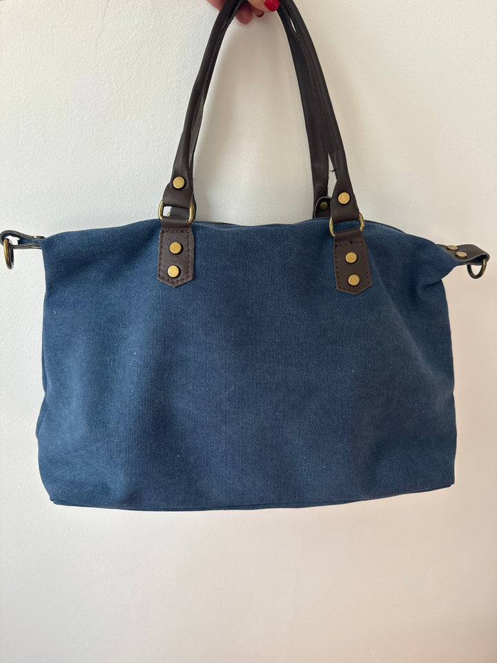 Bolso Bandolera Piel Cuqui Azul klein