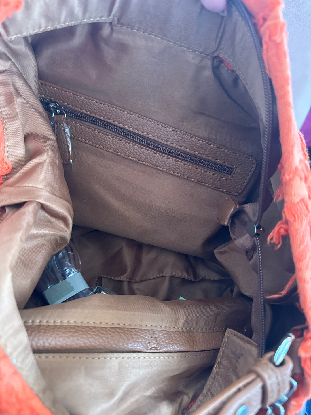 Bolso Bandolera Piel Betty Naranja