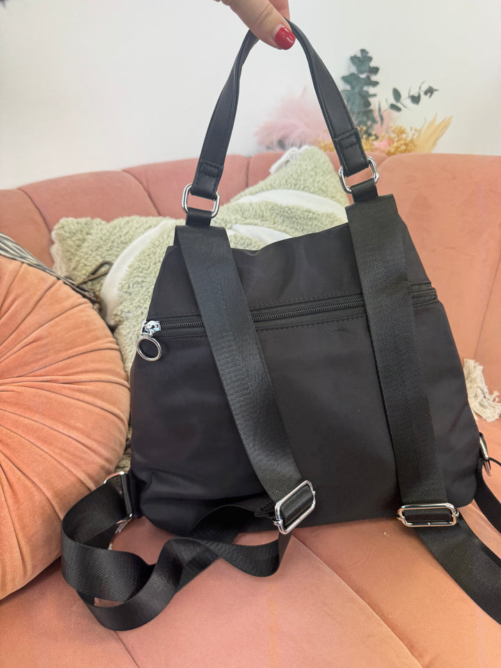 Mochila nylon flopy Negro
