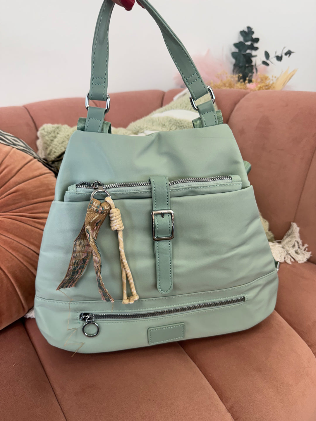 Mochila nylon flopy Verde Mint