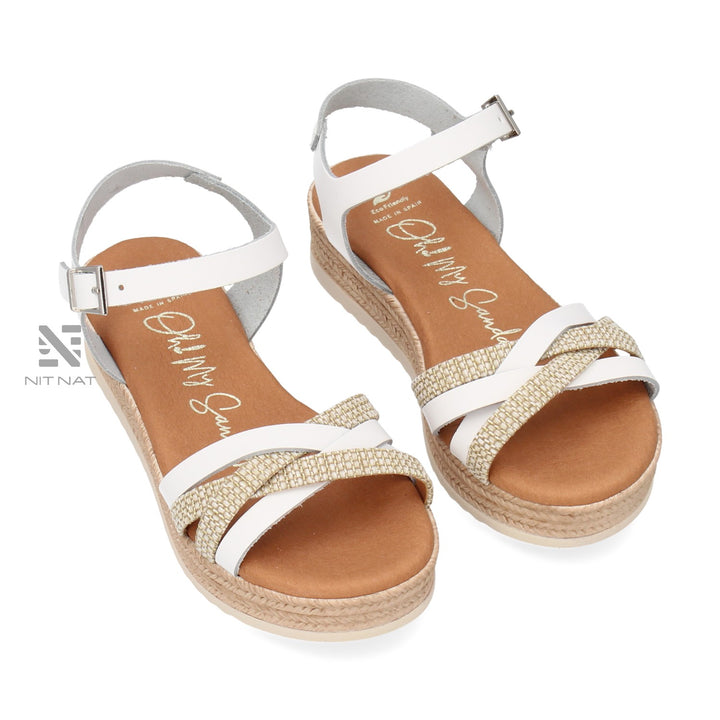 Sandalias Oh my sandals Blanco Combi Piel