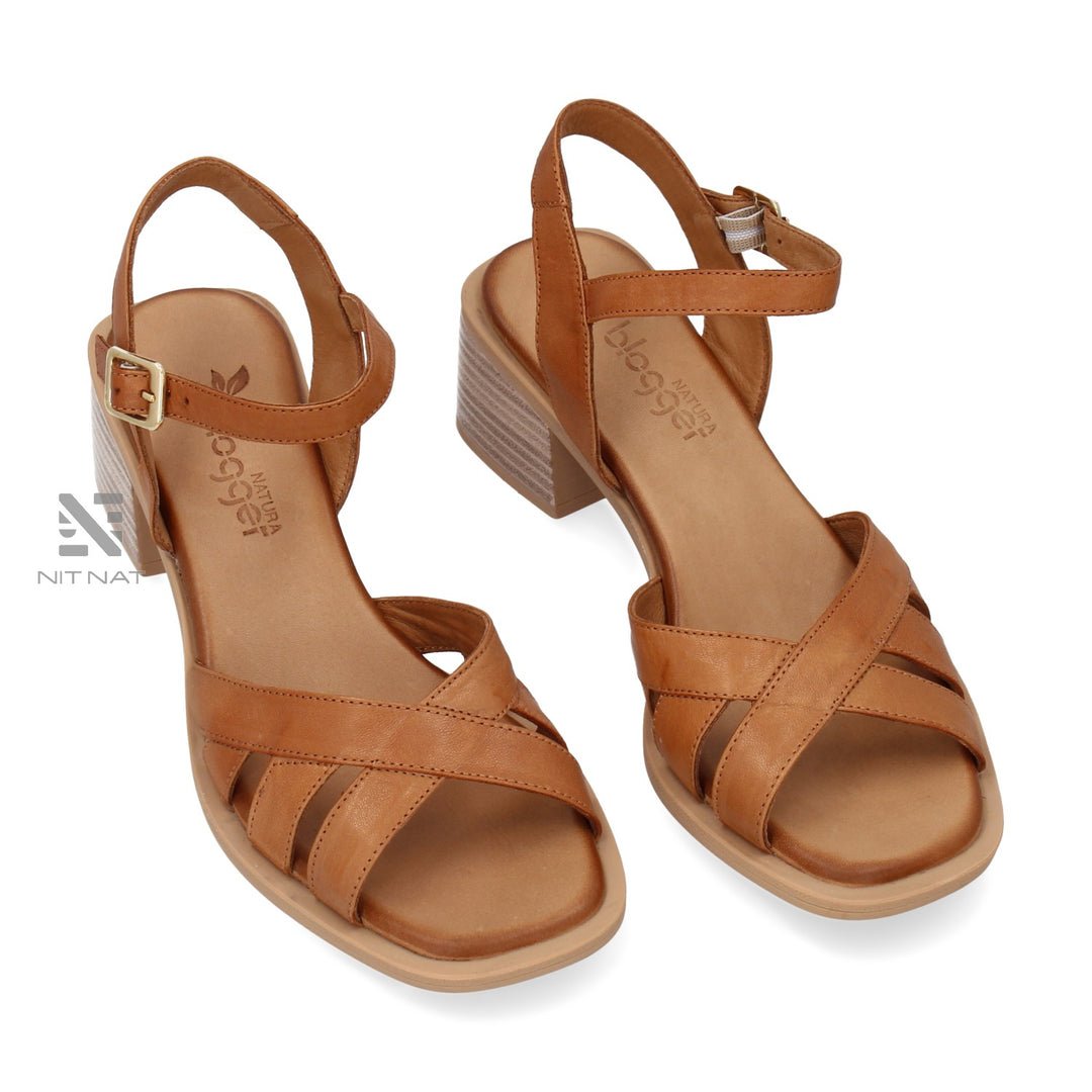 Sandalias Adela Cuero Blogger