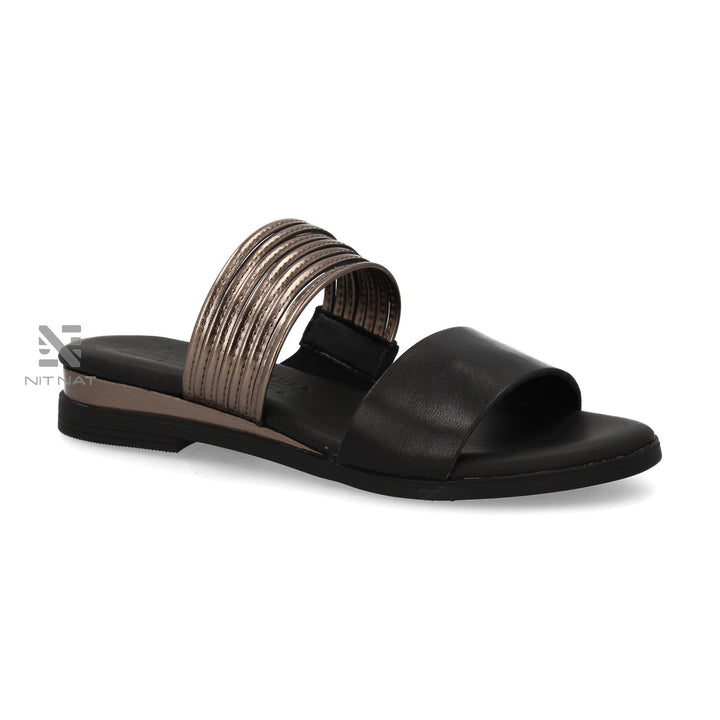 Sandalias Planas Fontana Negro