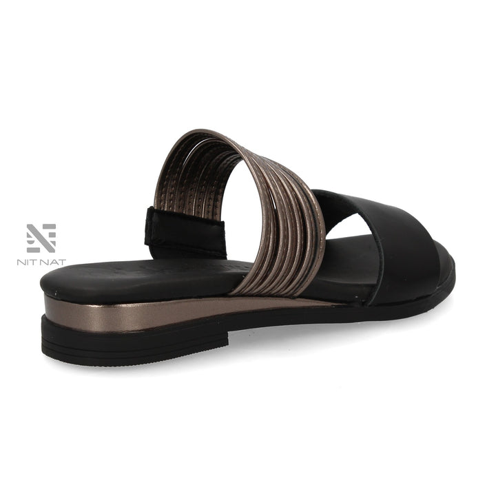 Sandalias Planas Fontana Negro