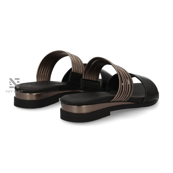 Sandalias Planas Fontana Negro