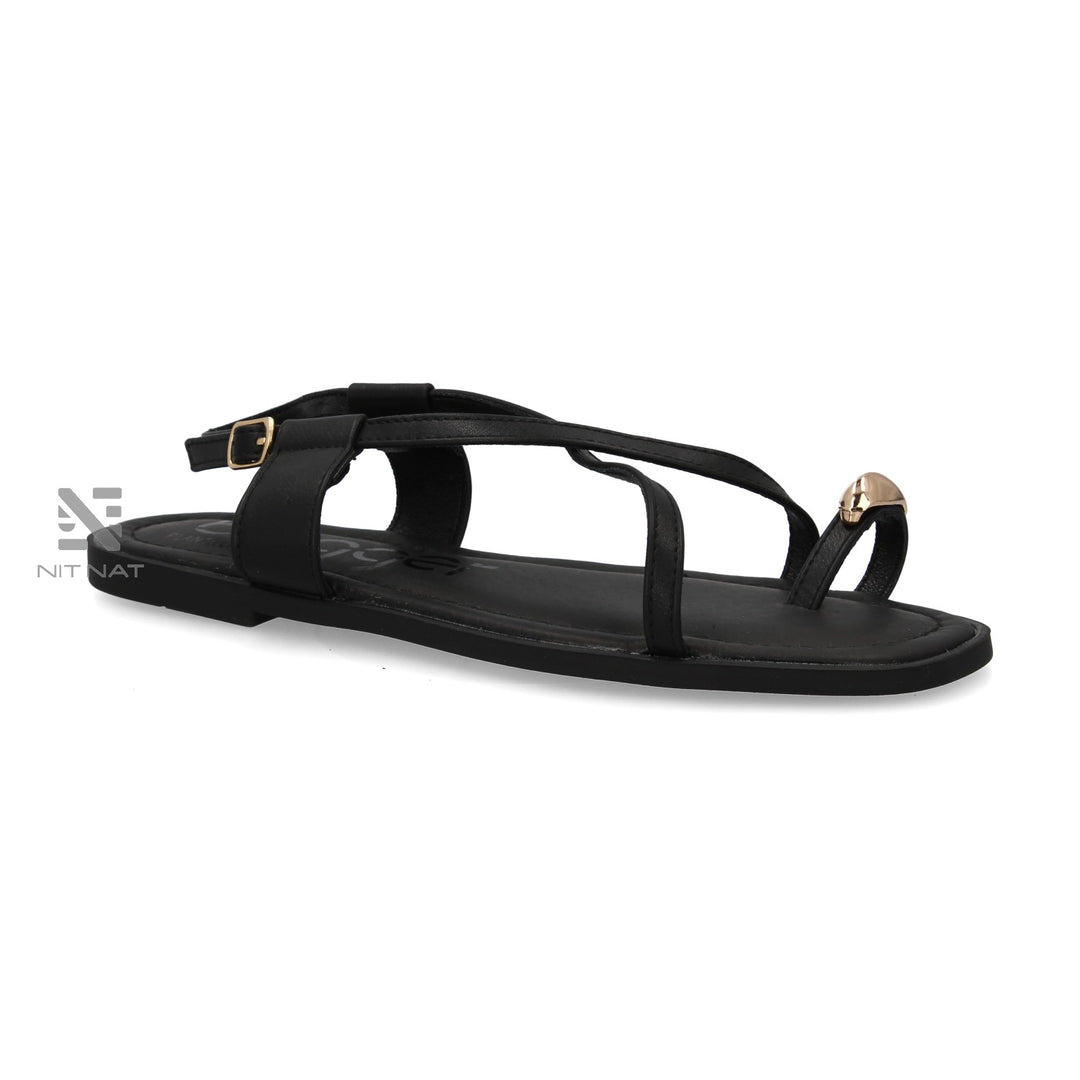 Sandalias Planas Elisabeta Negro