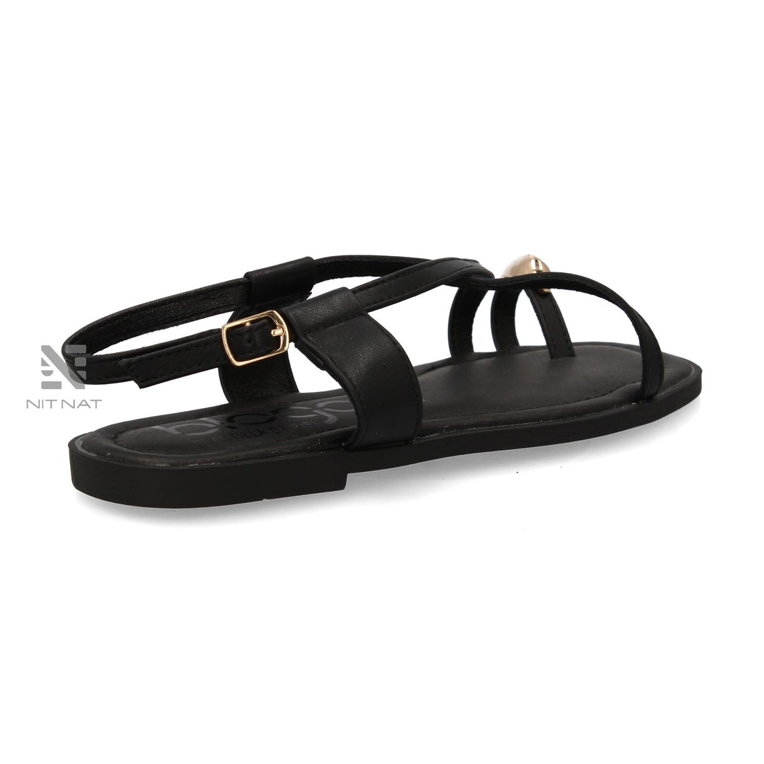 Sandalias Planas Elisabeta Negro