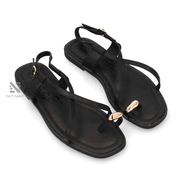 Sandalias Planas Elisabeta Negro