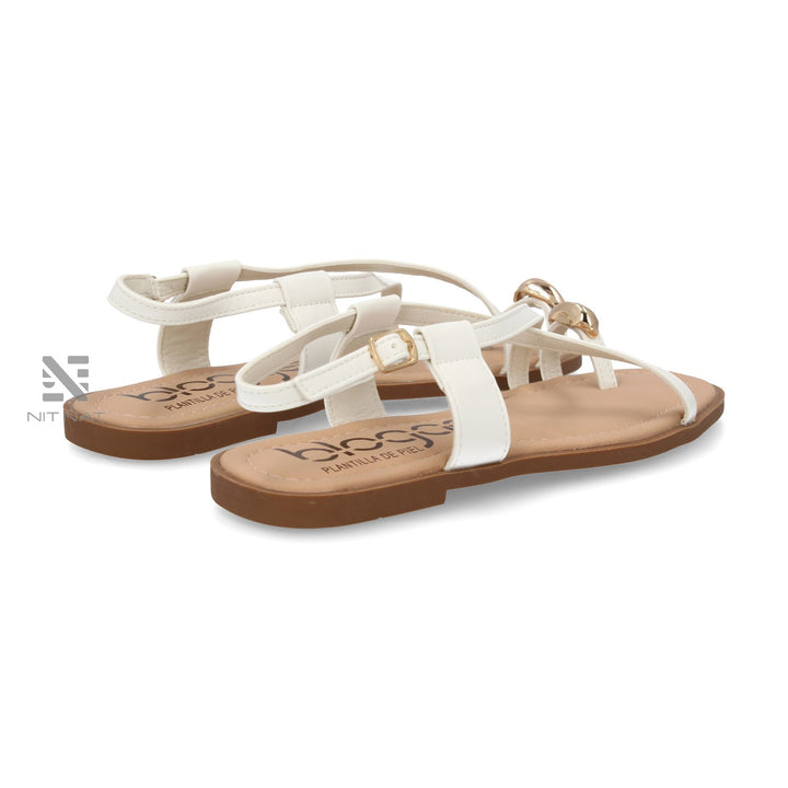 Sandalias Planas Elisabeta Blanco