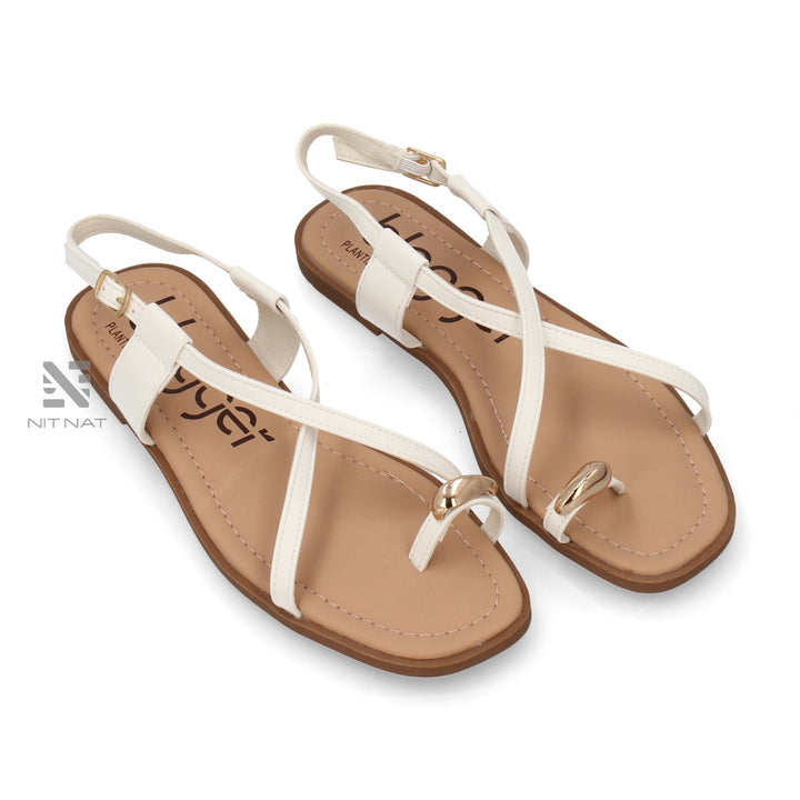 Sandalias Planas Elisabeta Blanco