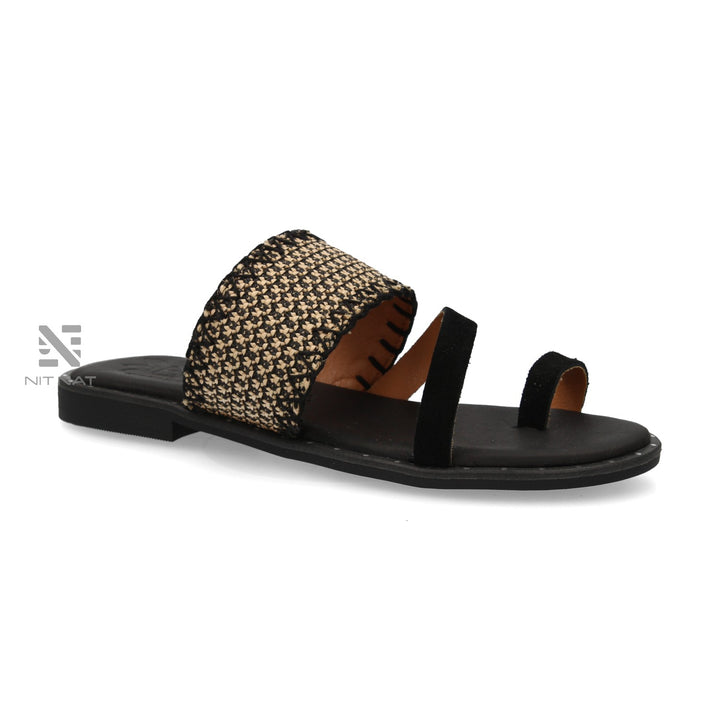 Sandalias Planas Fabrizia Negro