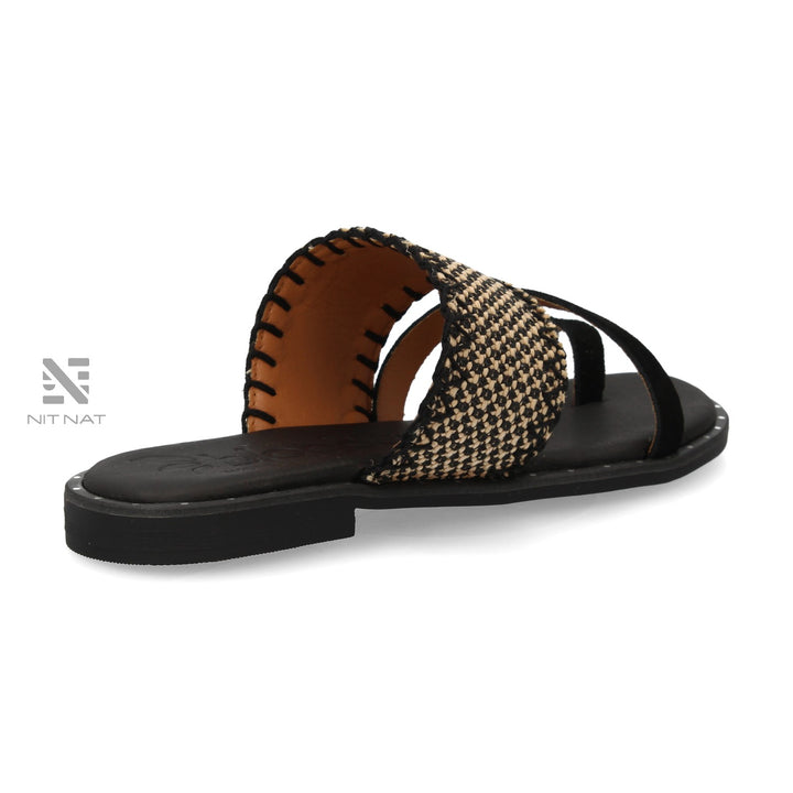 Sandalias Planas Fabrizia Negro