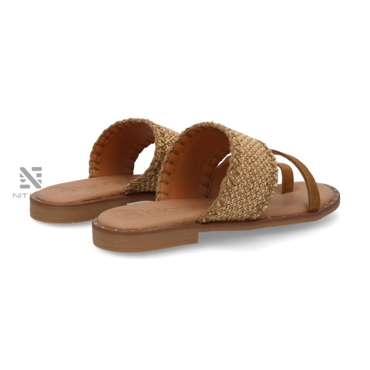 Sandalias Planas Fabrizia Cuero