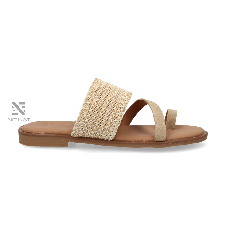 Sandalias Planas Fabrizia Beige
