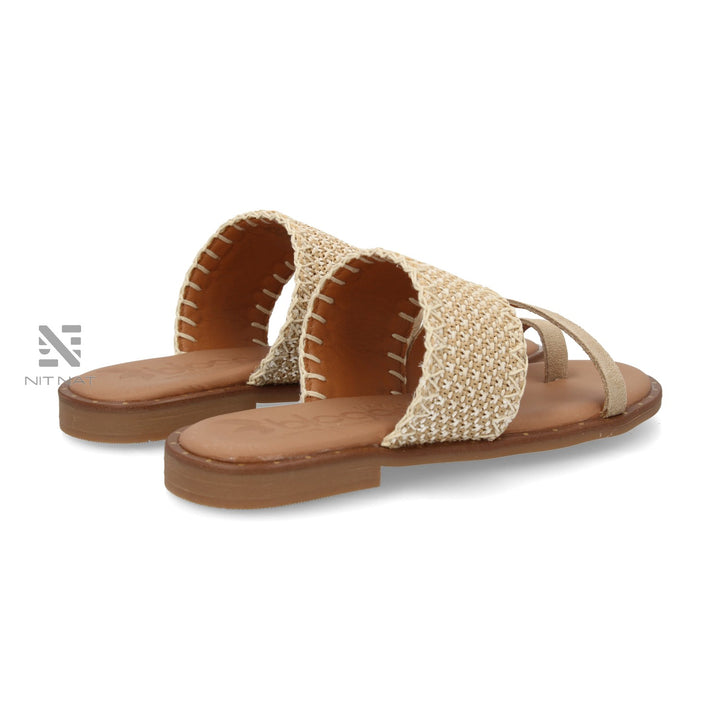 Sandalias Planas Fabrizia Beige