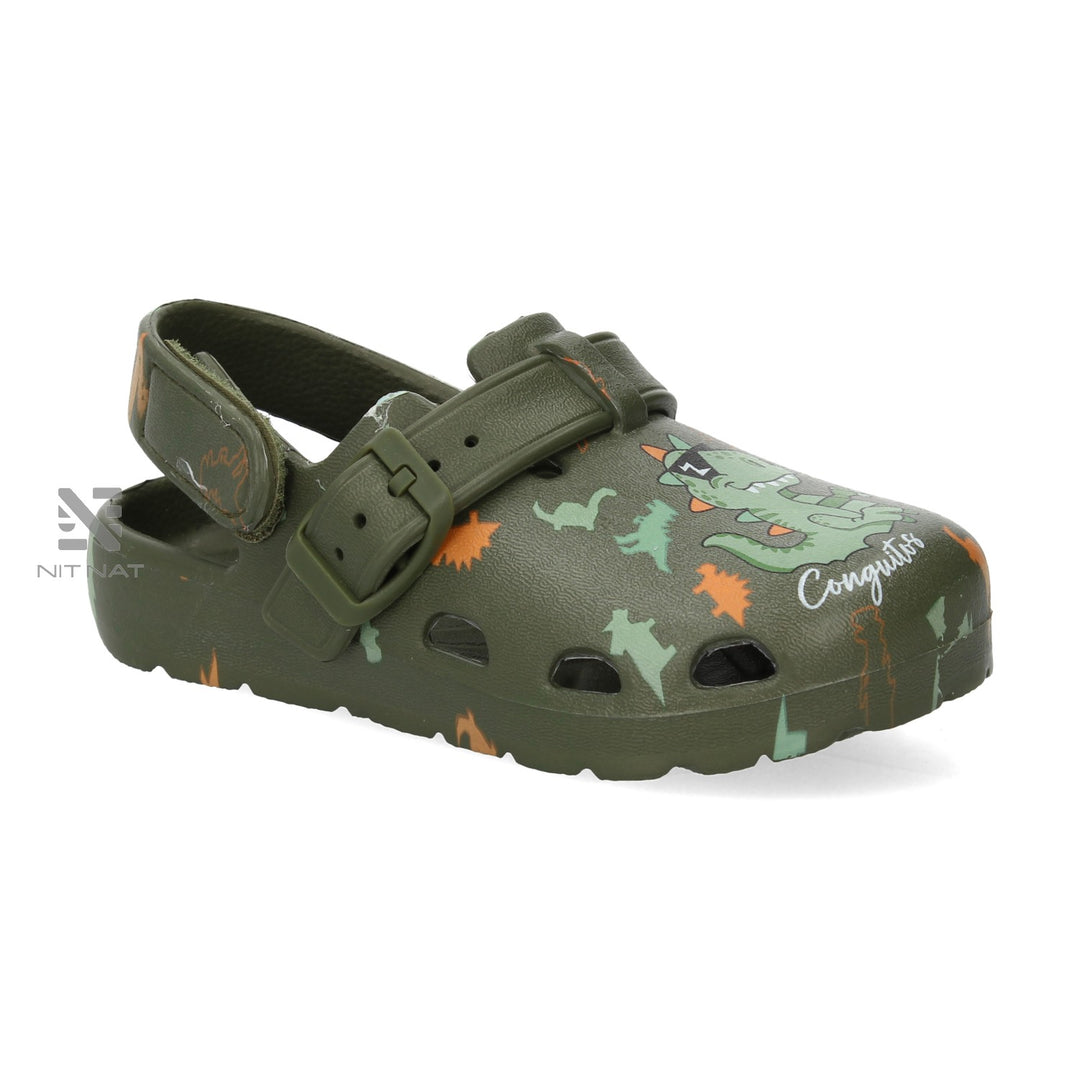 Sandalias Zuecos conguitos dinosaurios