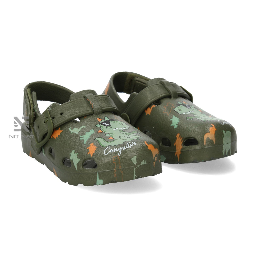 Sandalias Zuecos conguitos dinosaurios
