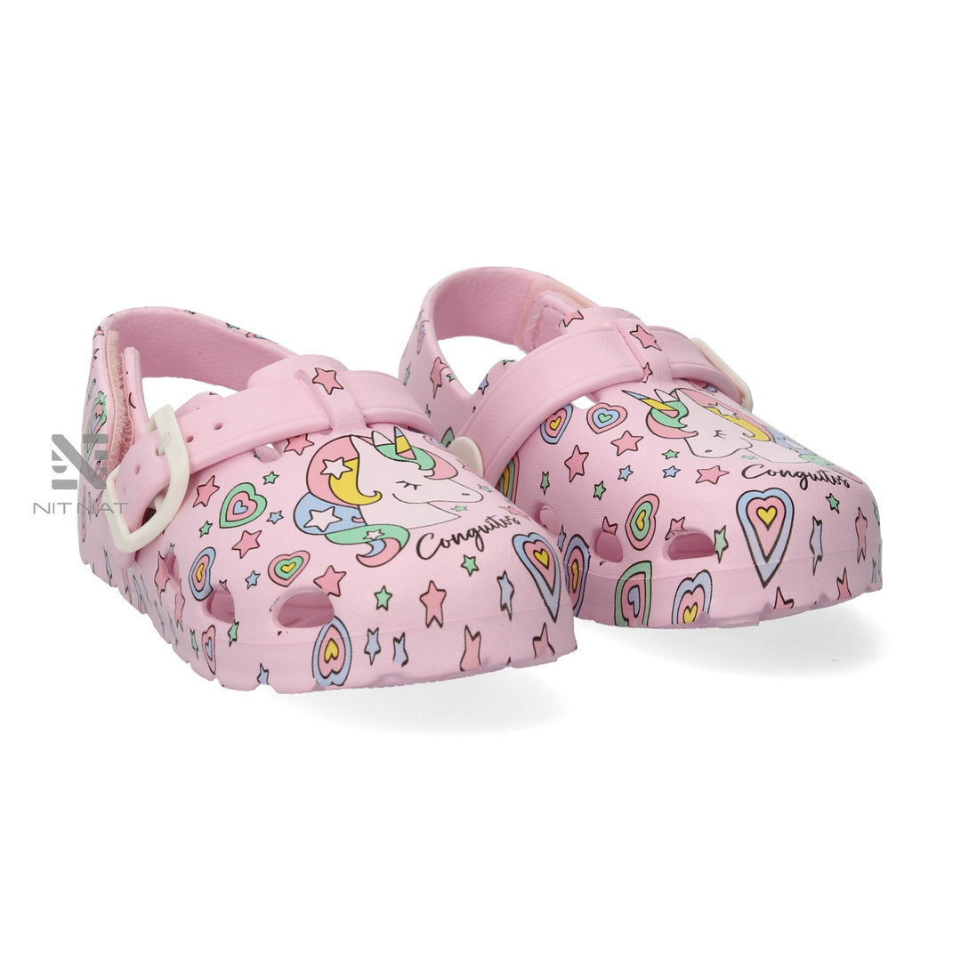 Sandalias Zuecos conguitos Unicornio