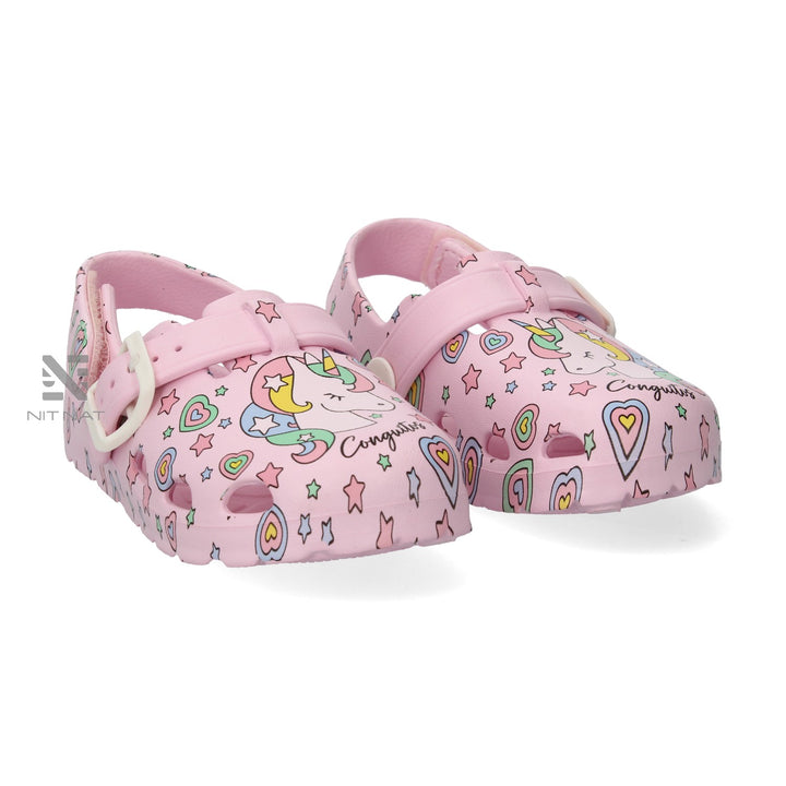 Sandalias Zuecos conguitos Unicornio