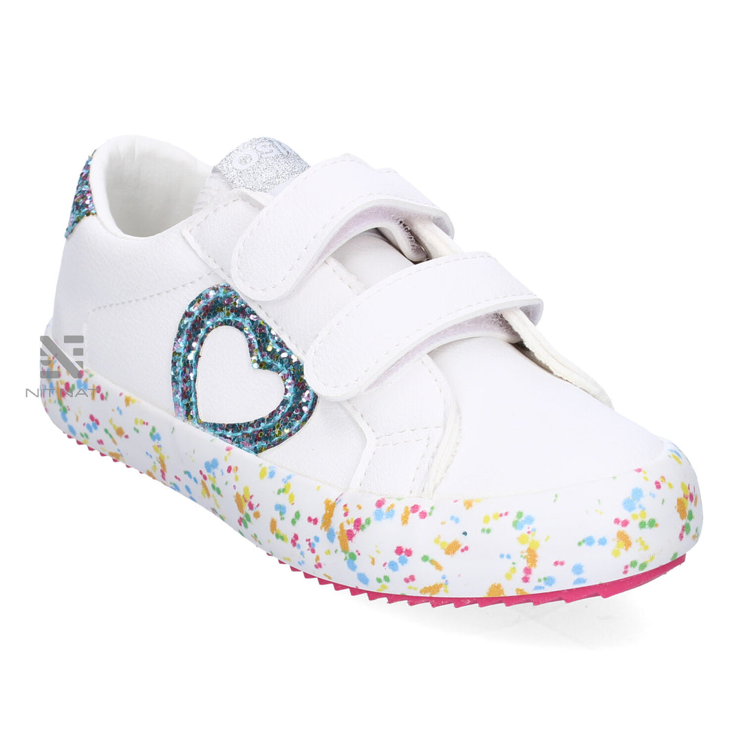 Zapatillas Conguitos Corazón glitter Bebé Blanco