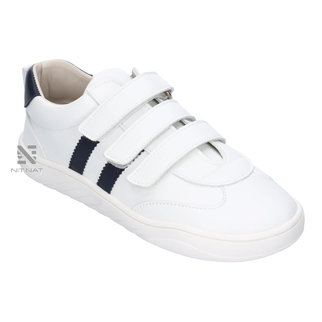 Deportiva Piruflex barefoot Blanco y Navy