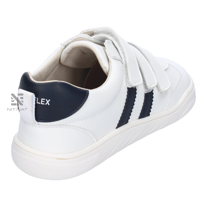 Deportiva Piruflex barefoot Blanco y Navy