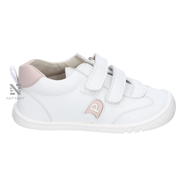 Deportivas Micro Vegana Blanco y Rosa Piruflex