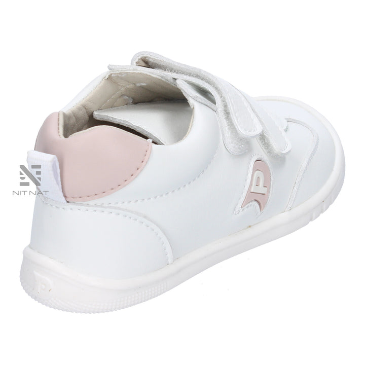 Deportivas Micro Vegana Blanco y Rosa Piruflex