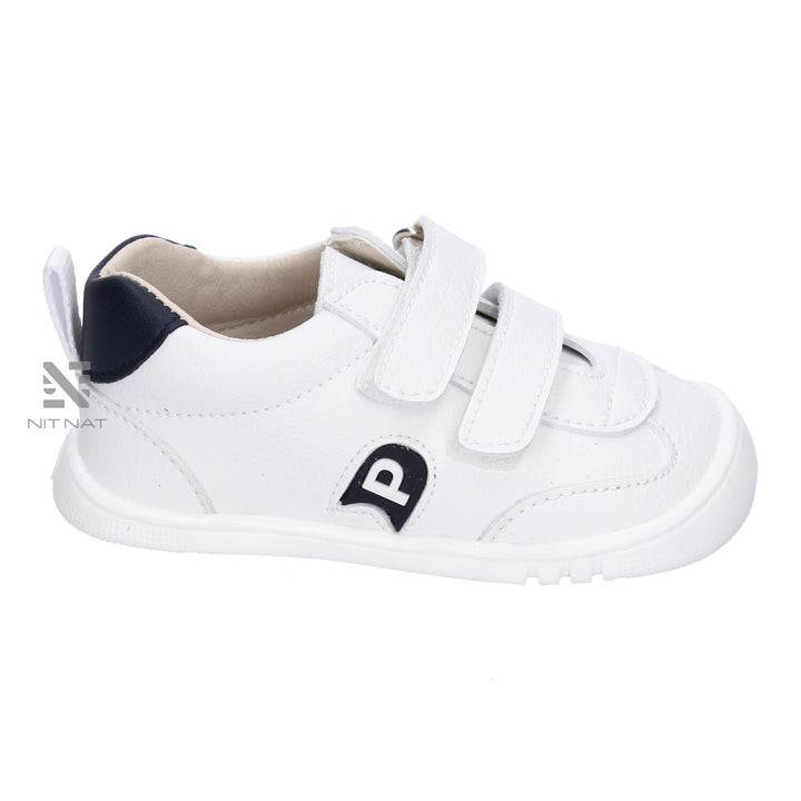 Deportivas Micro Vegana Blanco y Navy Piruflex