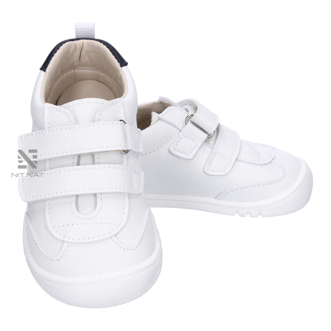 Deportivas Micro Vegana Blanco y Navy Piruflex